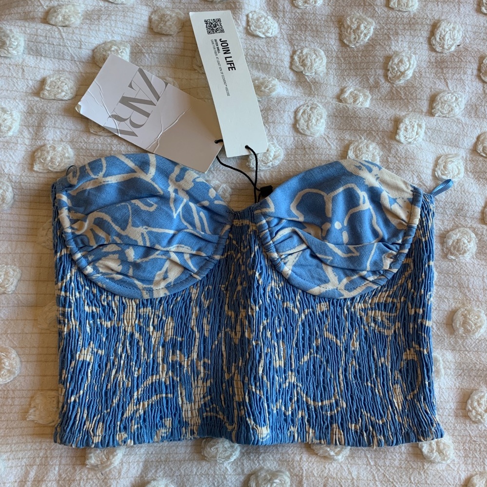 Zara bustier top NWT!